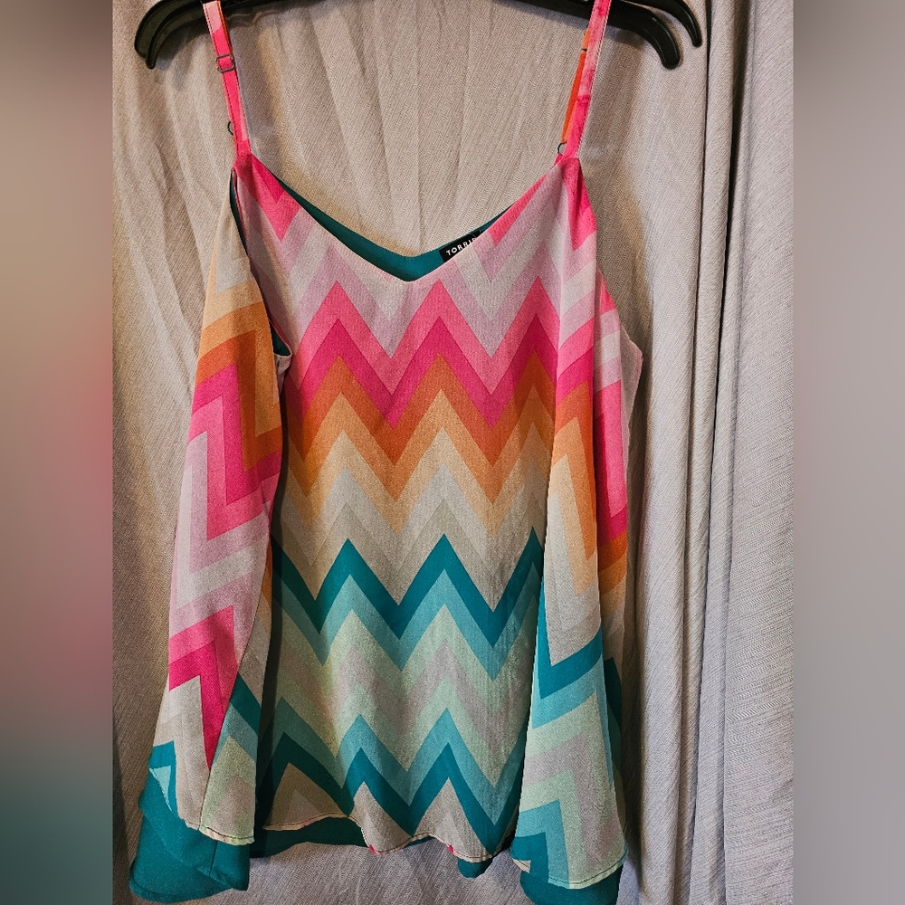 Torrid Multicolor Chevron Camisole Top